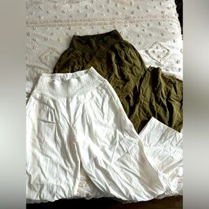 Boho stretchy wide leg pants